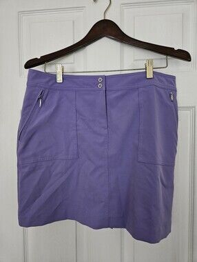 Izod Golf Skirt Skort Purple Sz 10